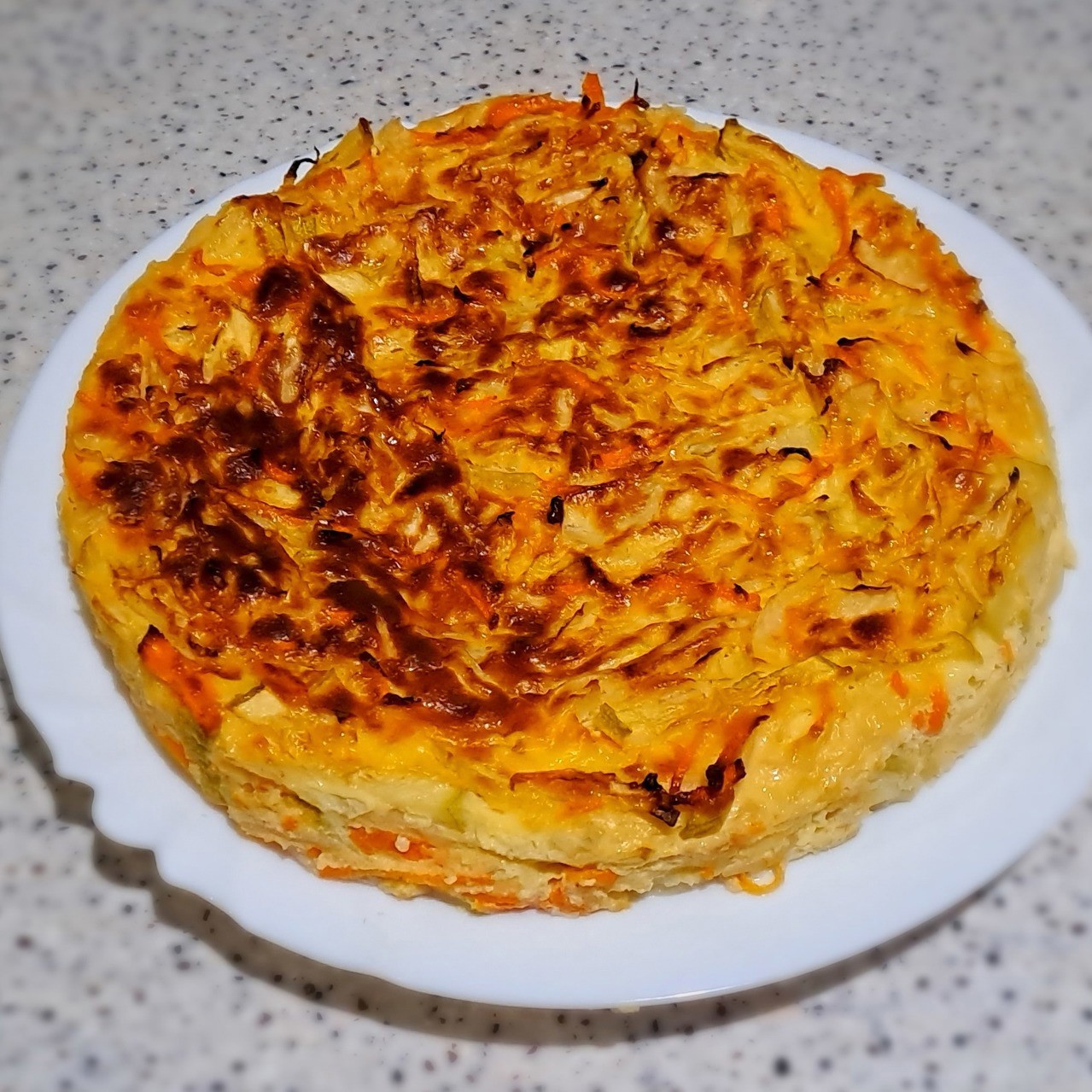 Овощная запеканка с творогом