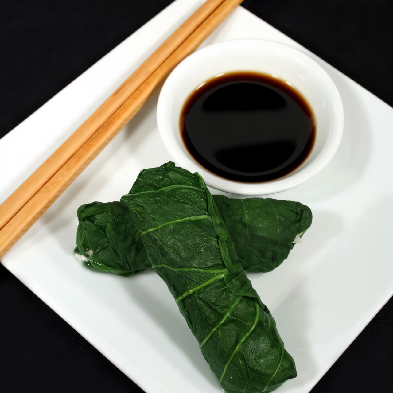 Овощные рулетики под соусом