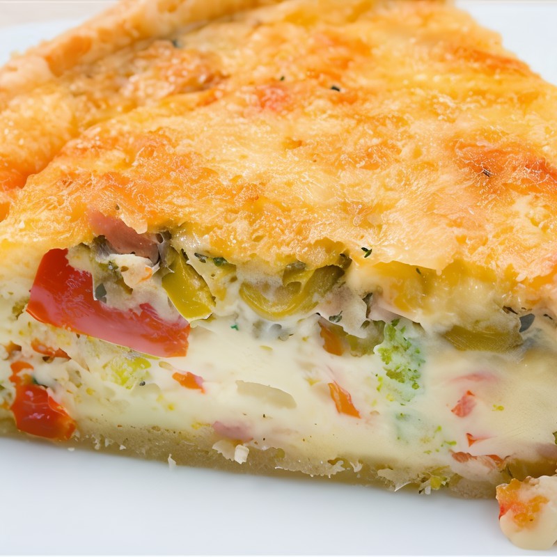 Овощной пирог с пармезаном