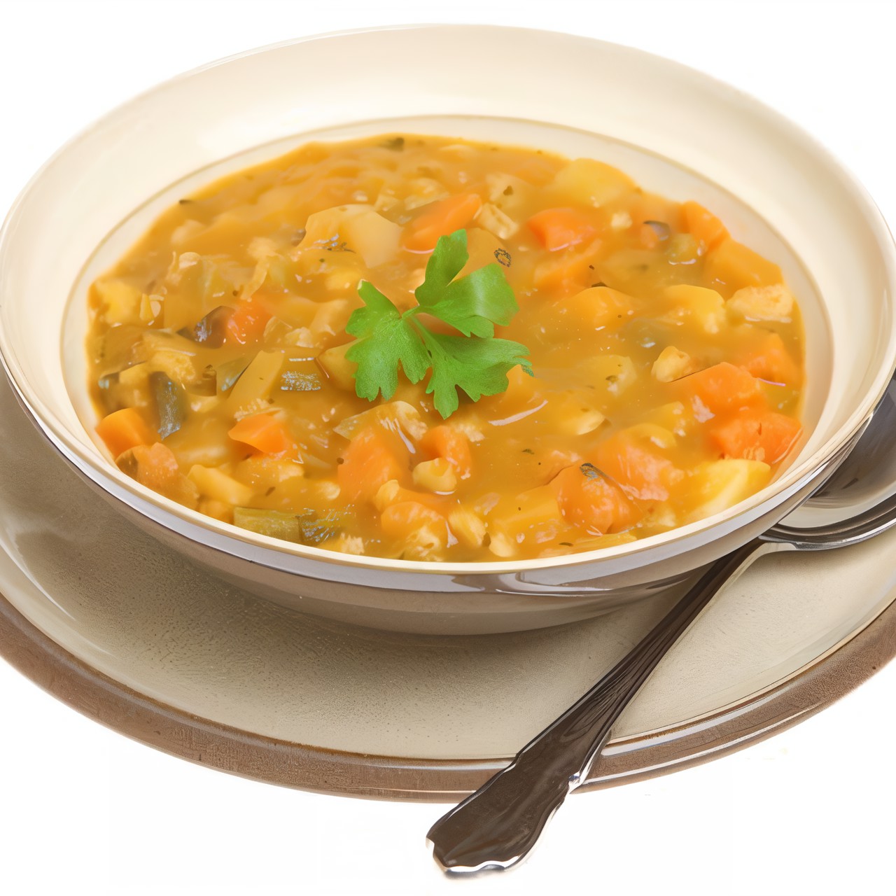 Овощной суп с орегано