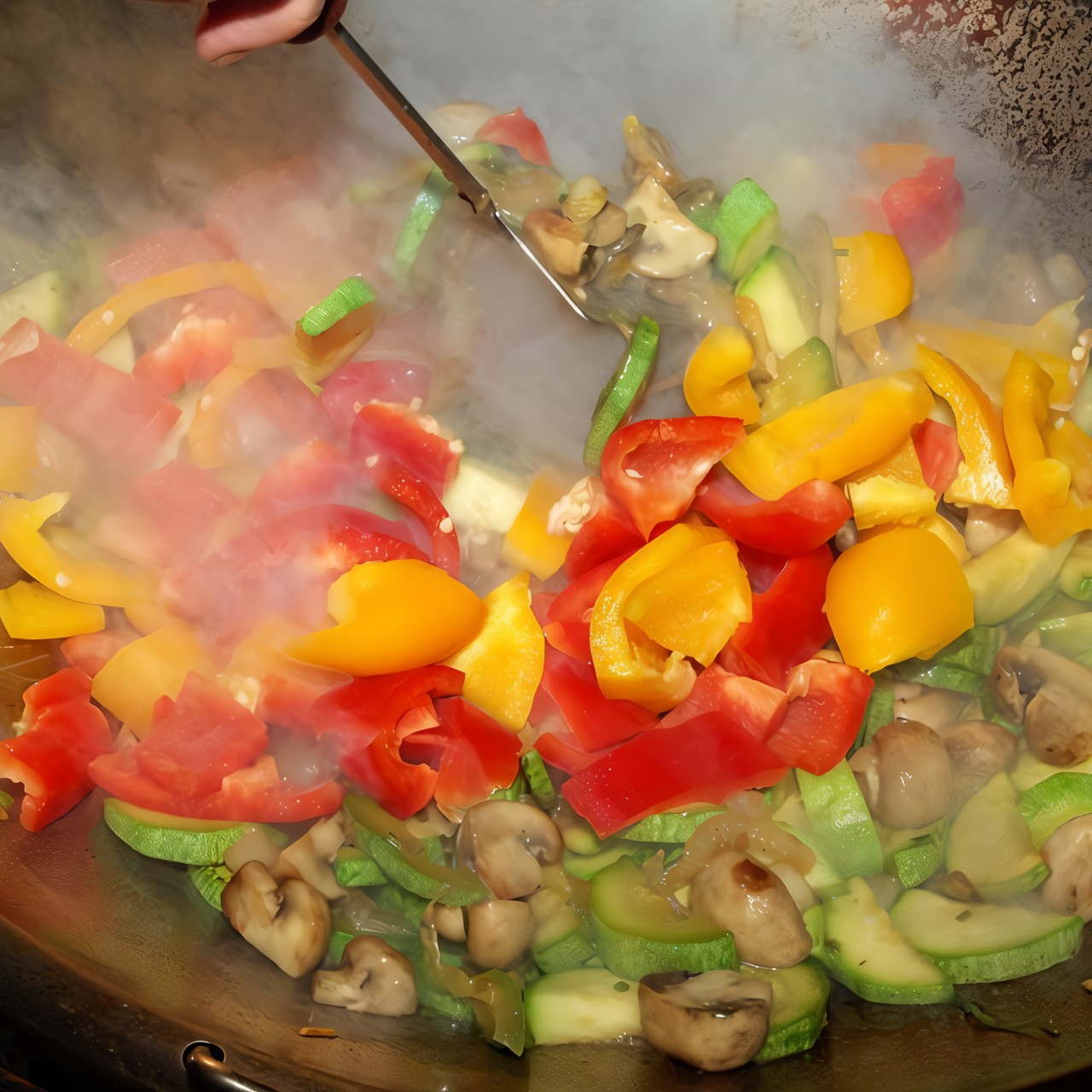 Овощи в воке по-китайски