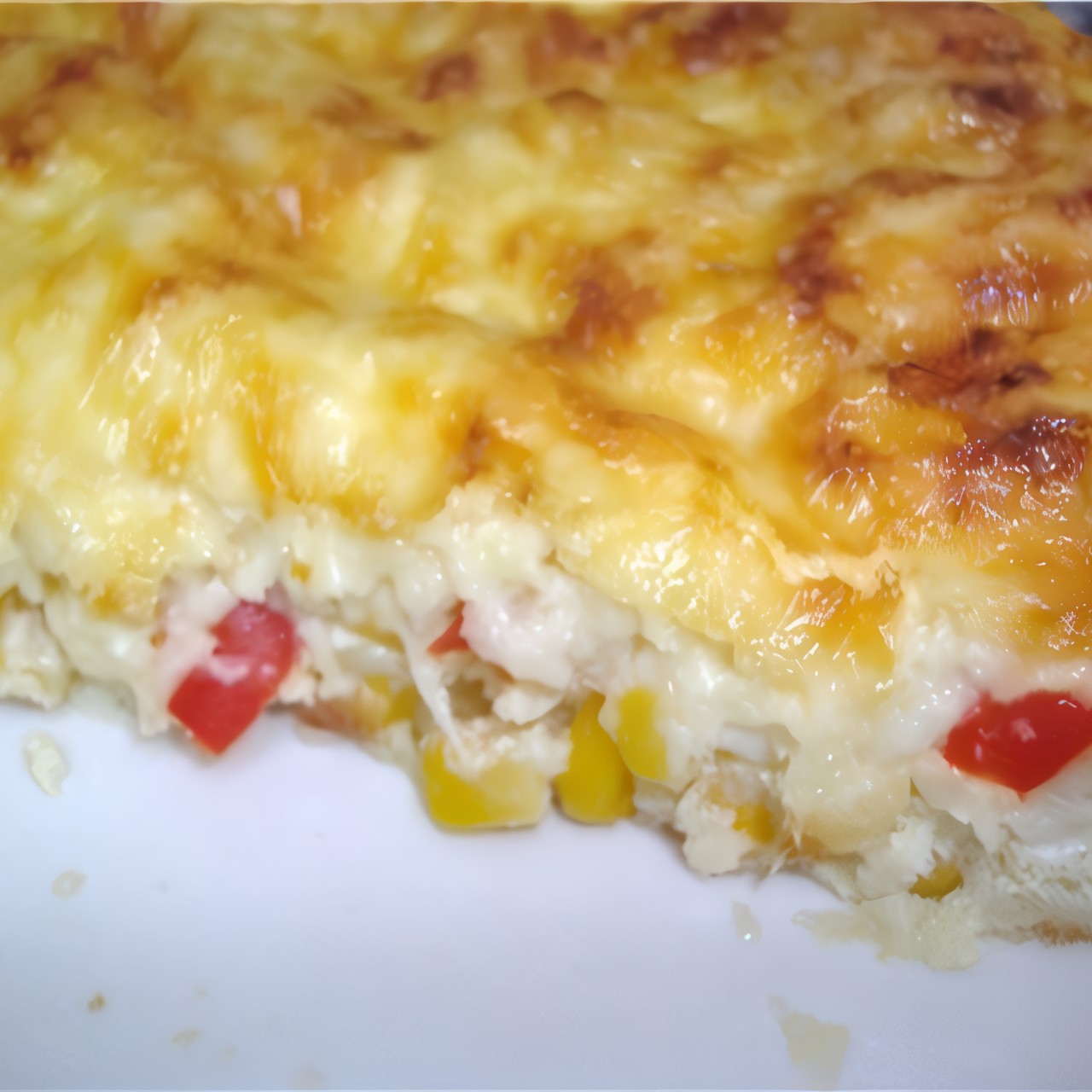 Овощная запеканка на основе кукурузной крупы