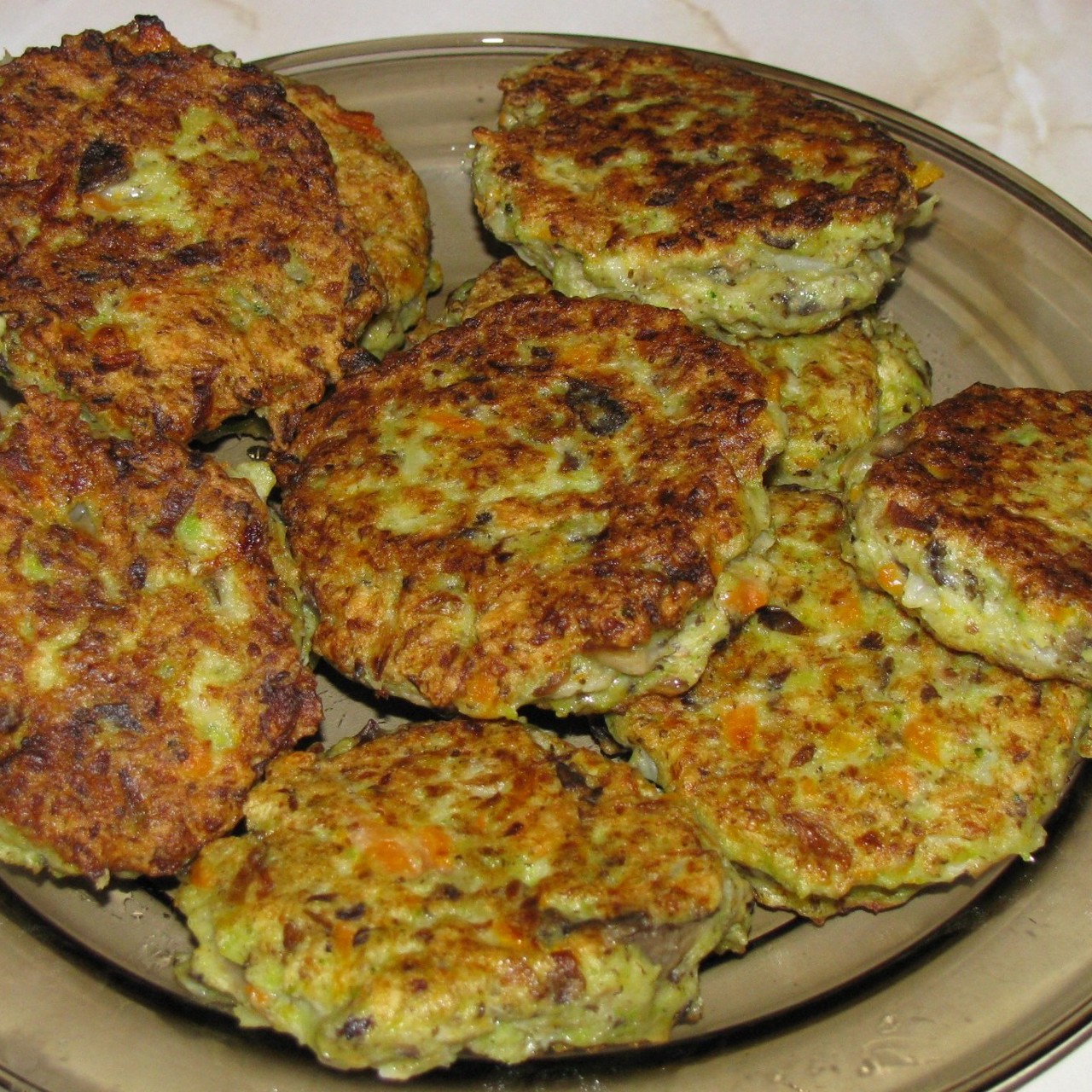 Овощные медальоны с грибами