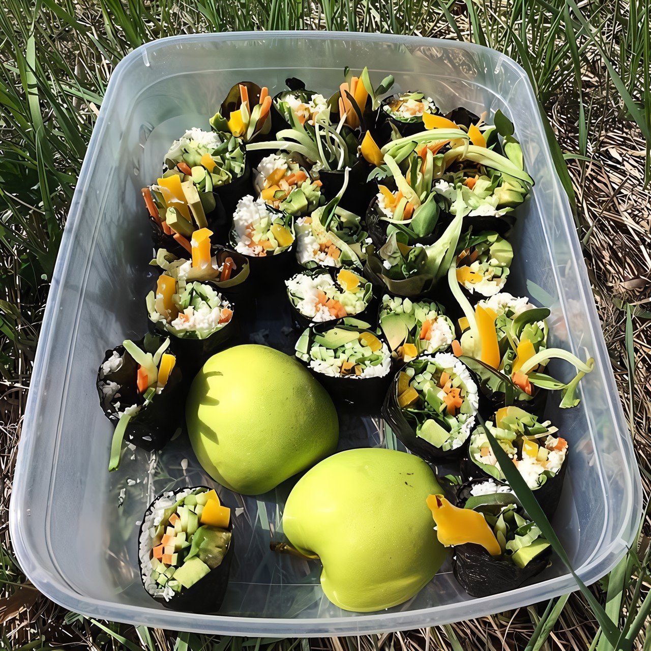 Овощные роллы без риса