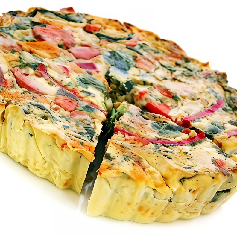 Овощной пирог с фасолью