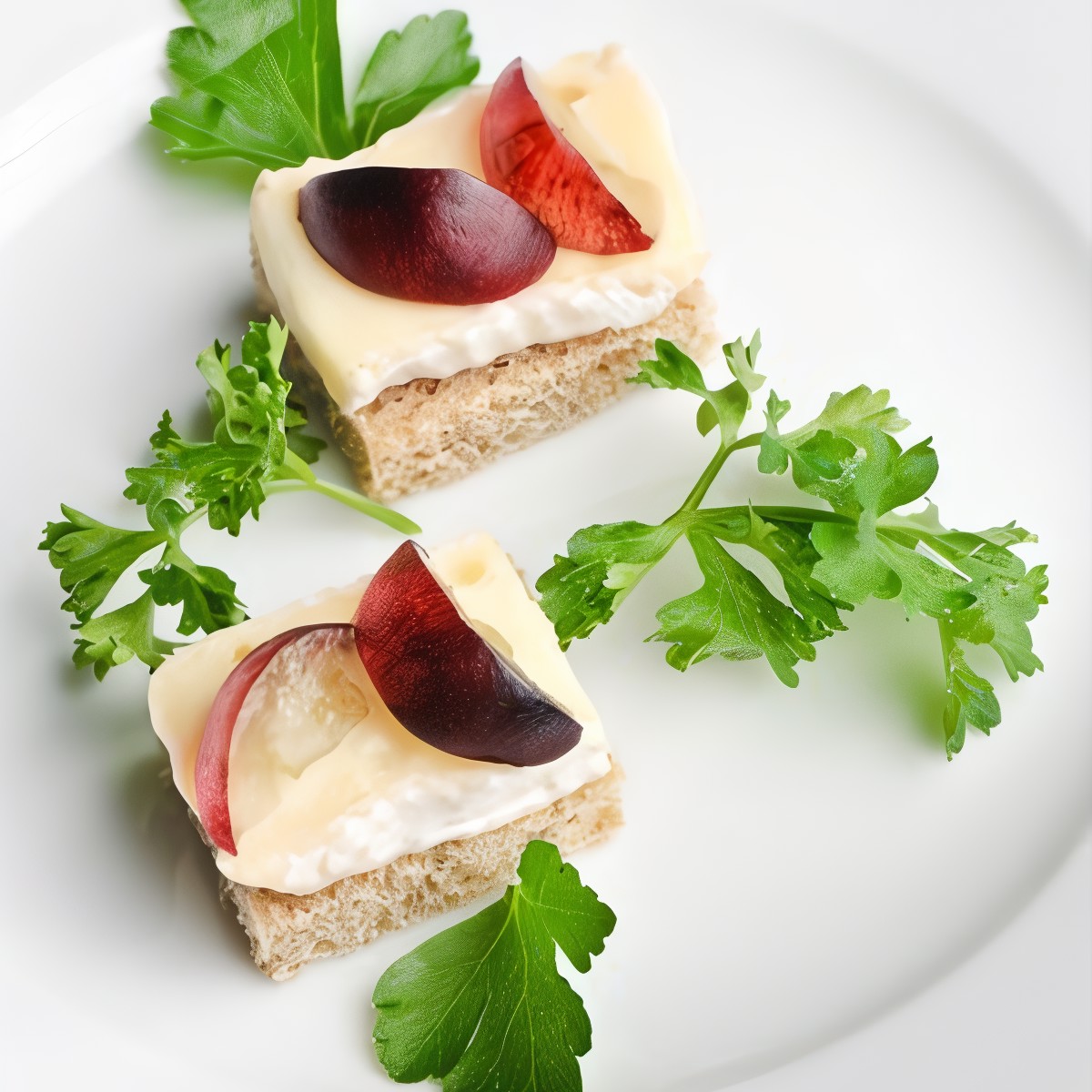 Овсяные бисквиты с маскарпоне и виноградом