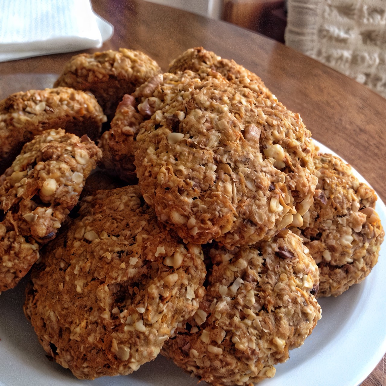 Овсяно-морковное печенье на ржаной муке