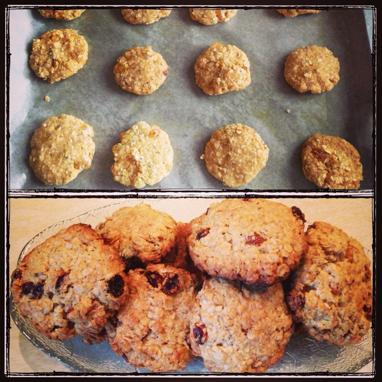 Овсяное печенье с изюмом и корицей