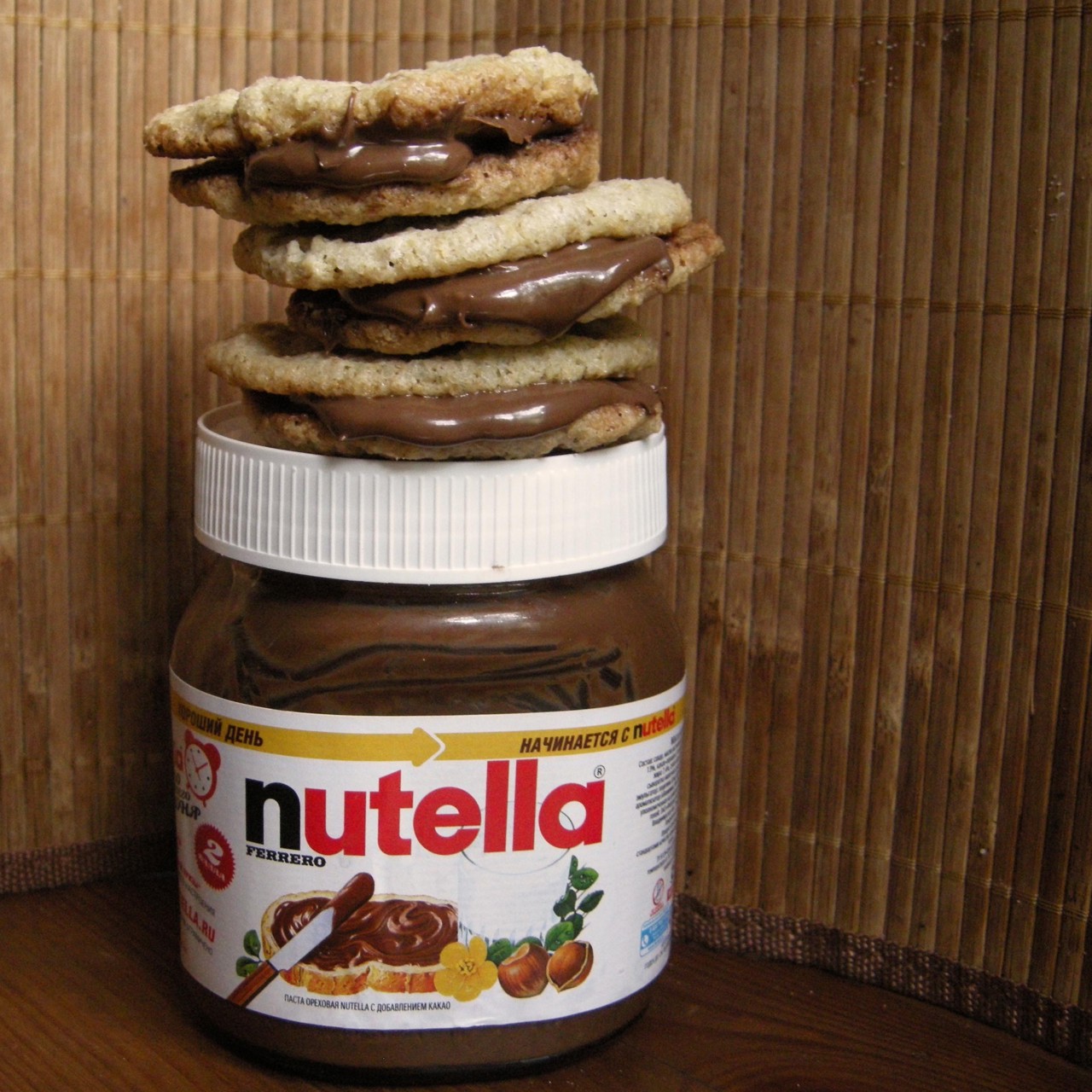 Овсяное печенье с нутеллой