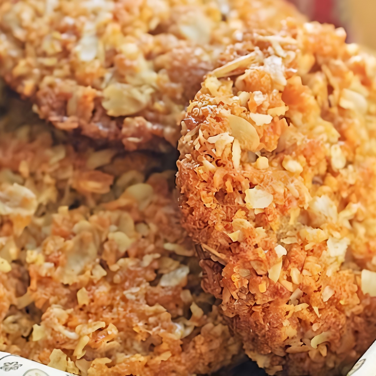 Овсяно-творожное печенье с миндальной крошко