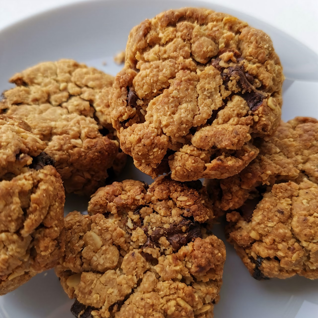 Овсяное безглютеновое печенье с шоколадом