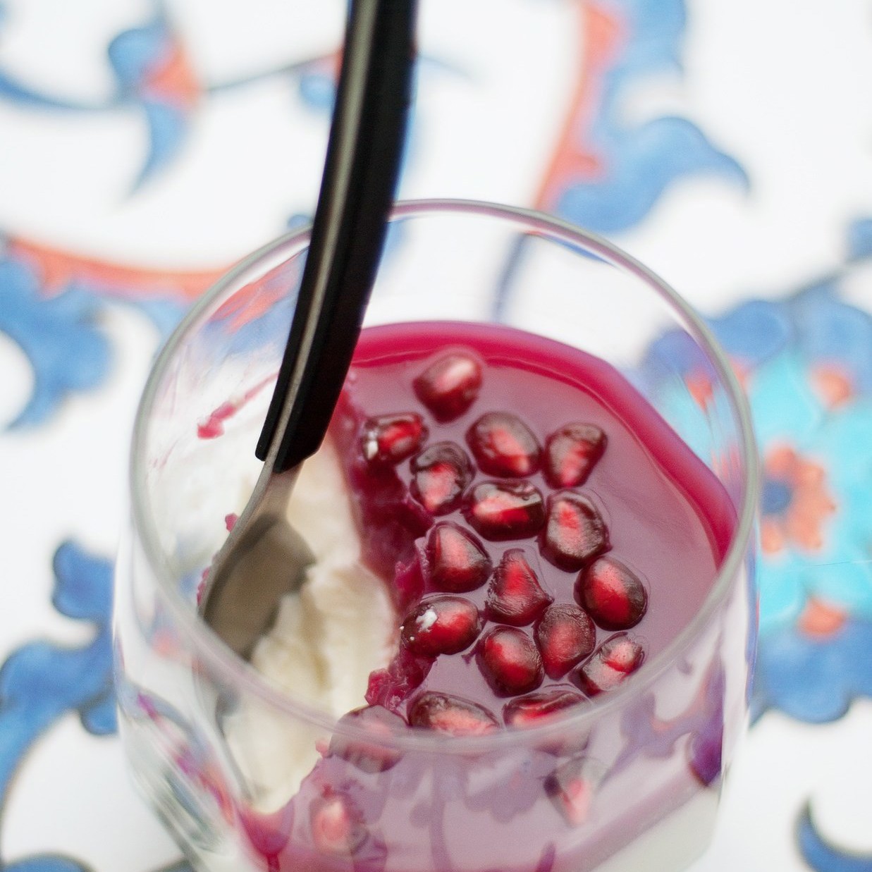 Панна-котта с гранатом