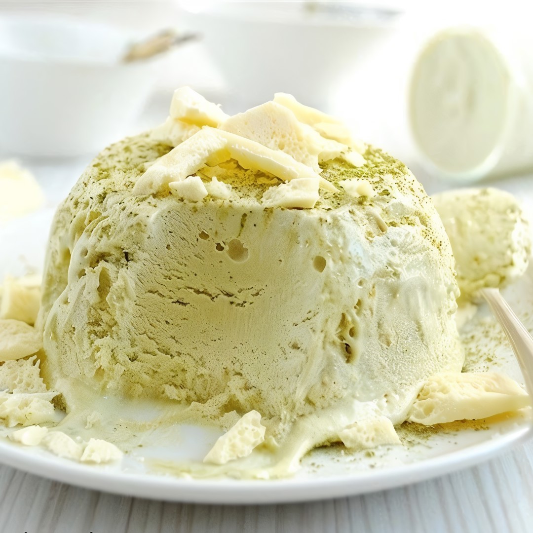 Парфе с белым шоколадом и чаем матча