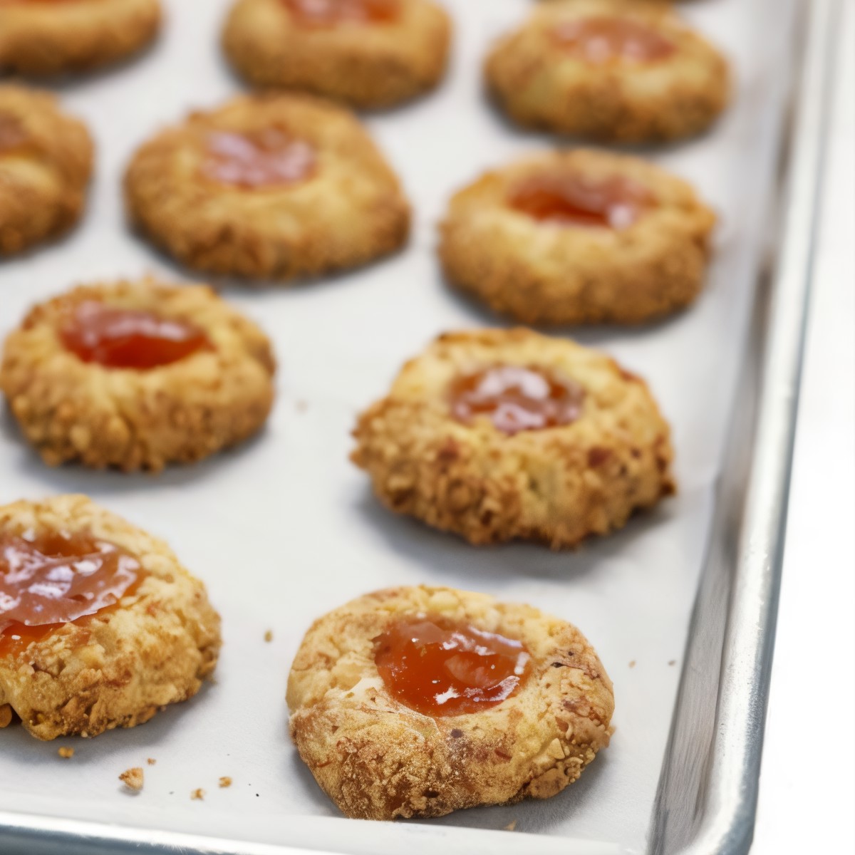 Пасхальное миндальное печенье с джемом