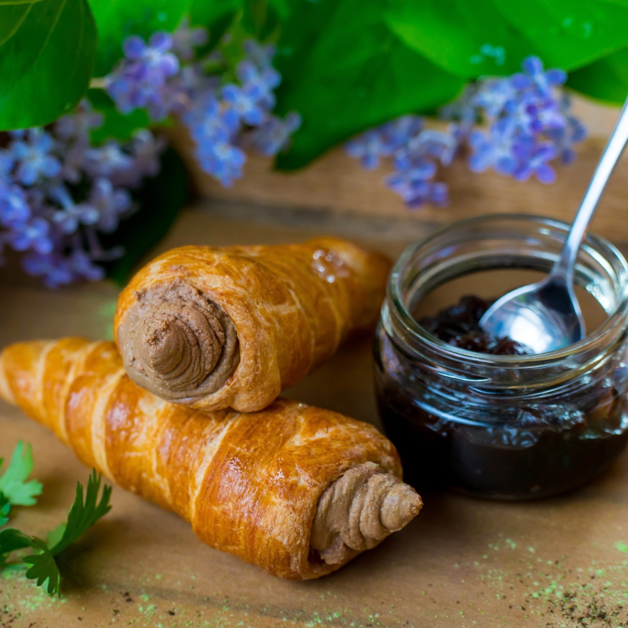 Паштет из куриной печени с луковым вареньем