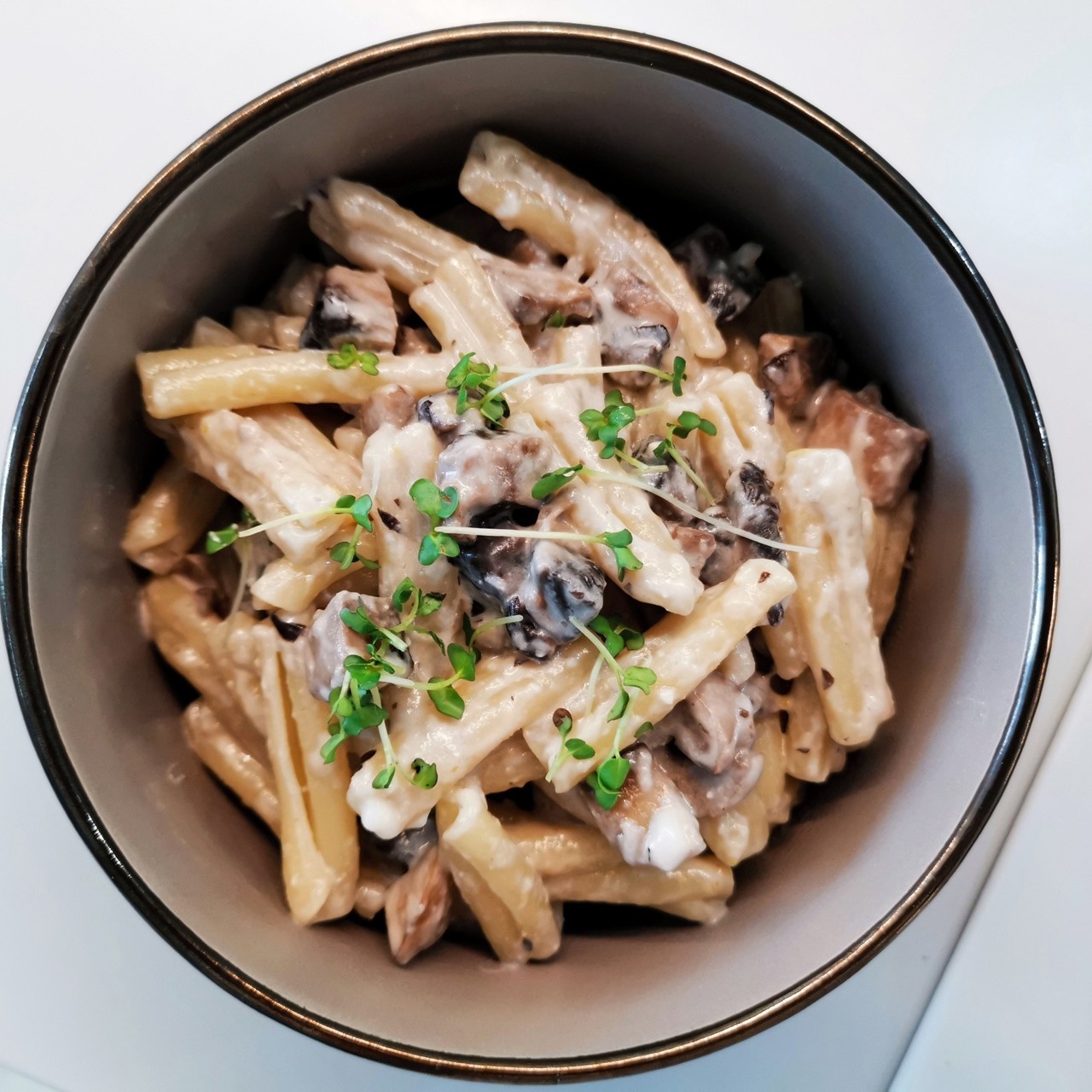 Паста казаречче с грибами