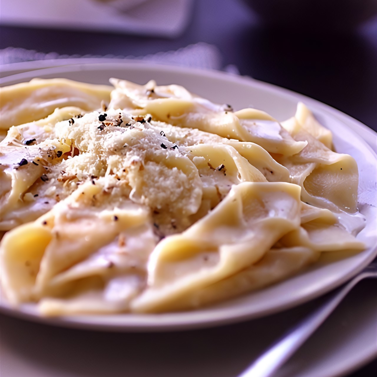 Паста с четырьмя сырами