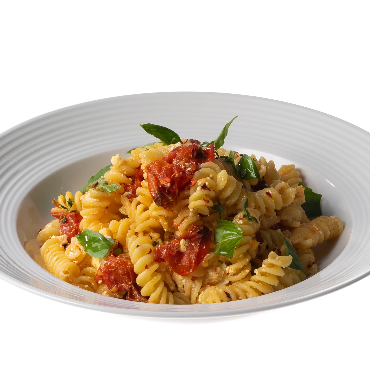 Паста с фетой и черри