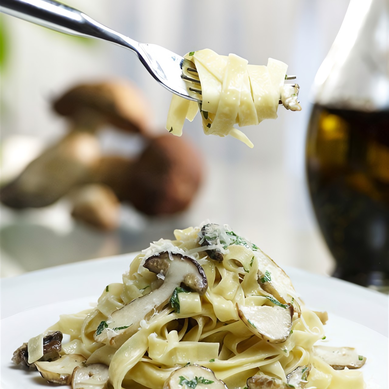 Паста с грибами