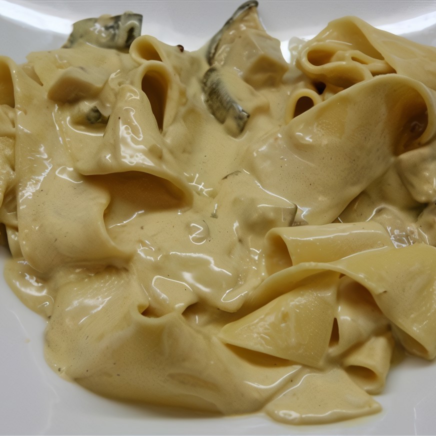 Паста с лесными грибами в сливочном соусе