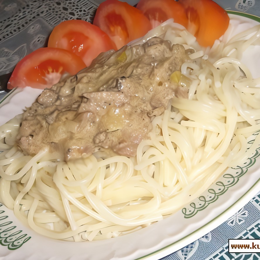 Печень куриная в сливочном соусе