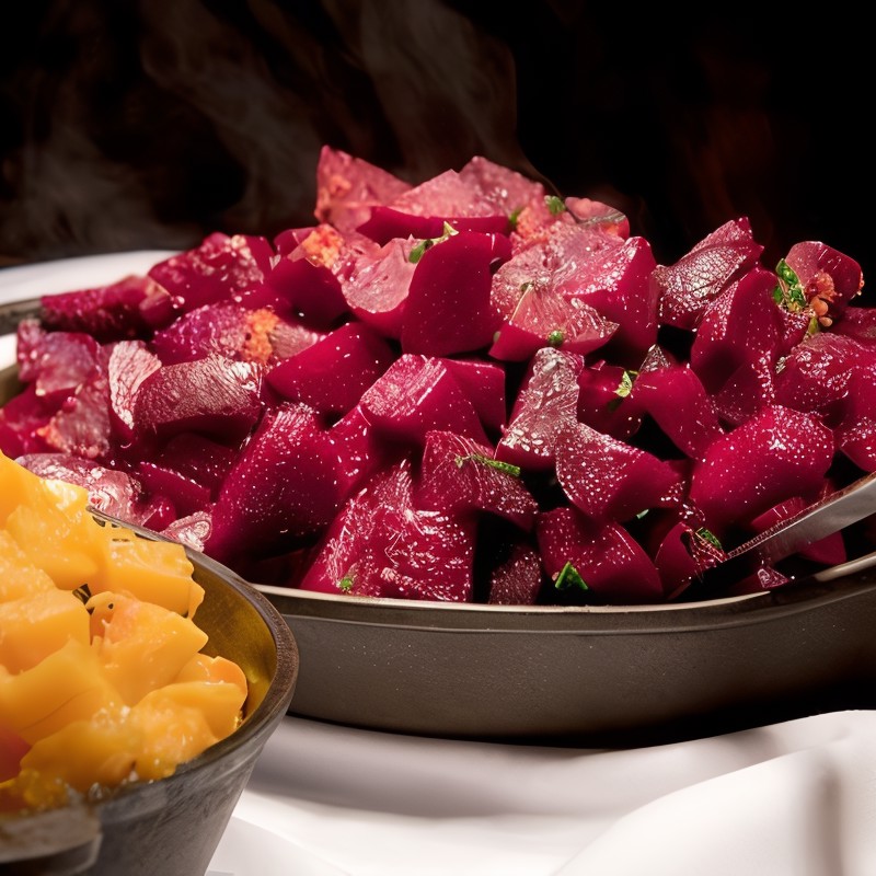 Печеная свекла с лимоном и травами