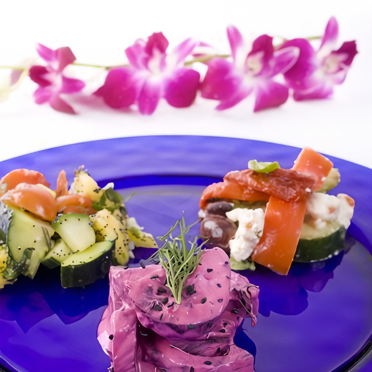 Печеная свекла с мятно-йогуртовым соусом