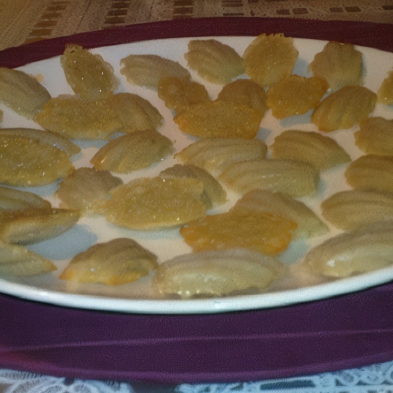 Печенье «Мадлен» с сиропом шиповника