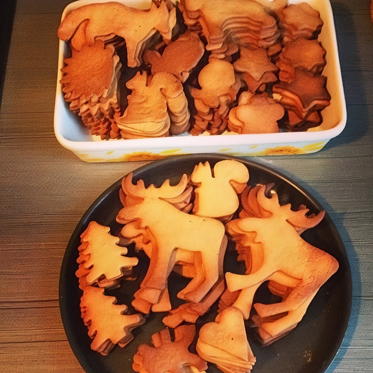 Печенье с имбирем и корицей