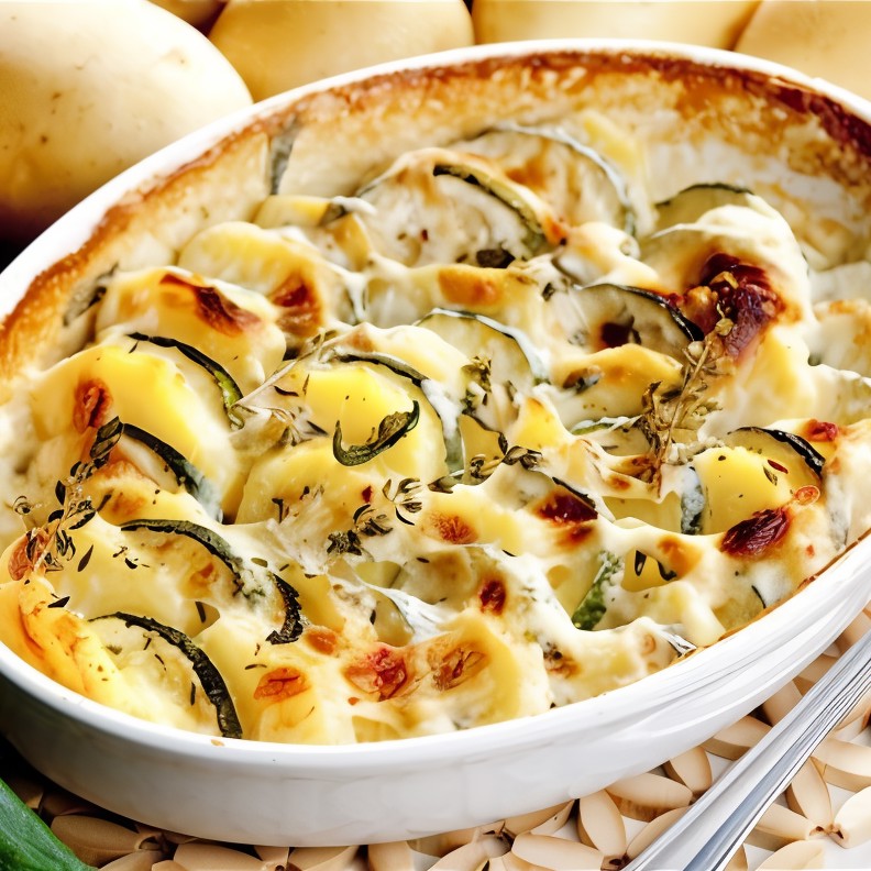 Печеные цукини с сыром