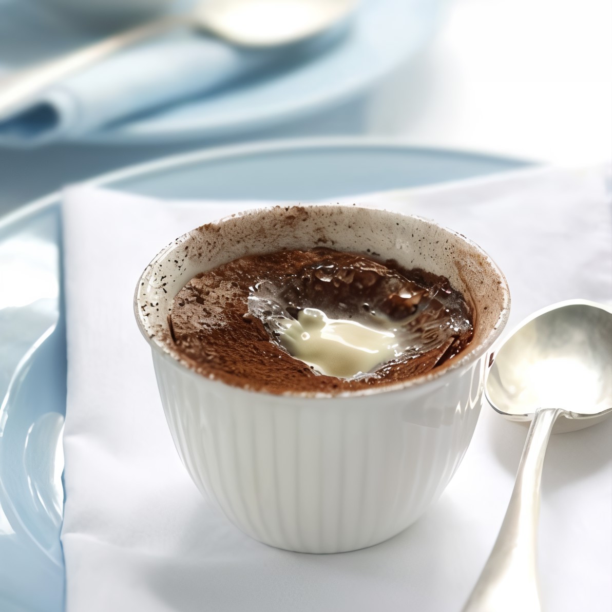 Печеный шоколадный крем