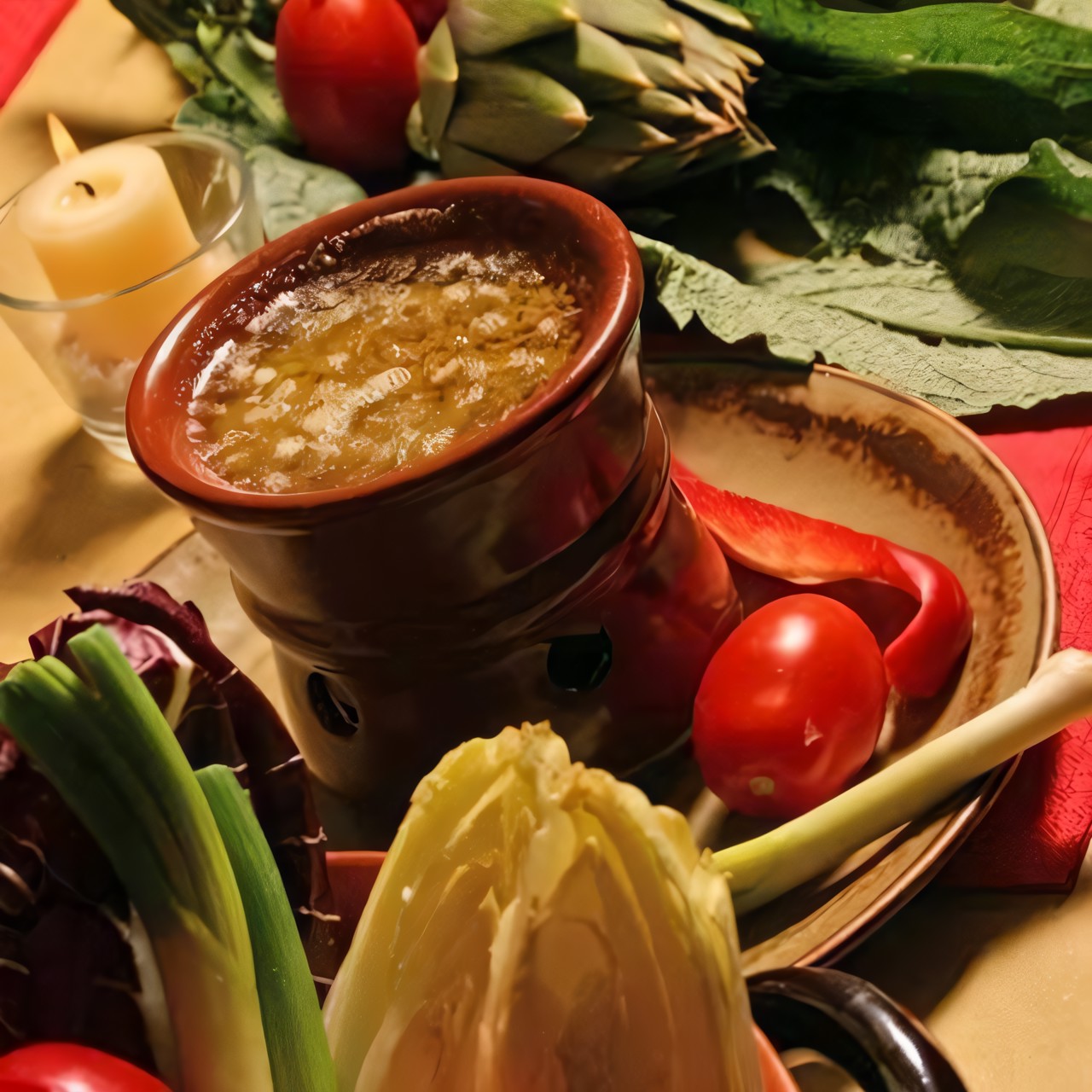 Пьемонтский масляный соус для овощей (Bagna Cauda)