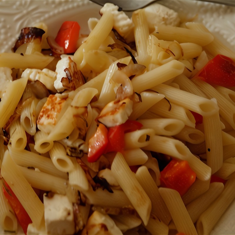 Пенне с адыгейским сыром
