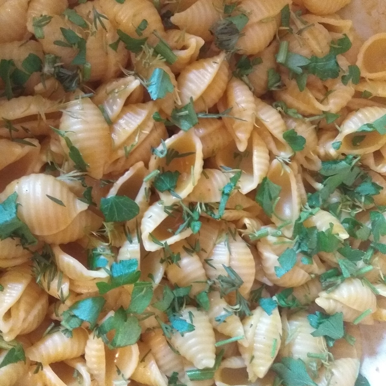 Пенне с тыквенным пюре для веганов