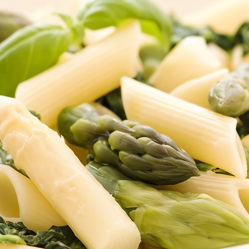Пенне со спаржей в лимонно-сливочном соусе