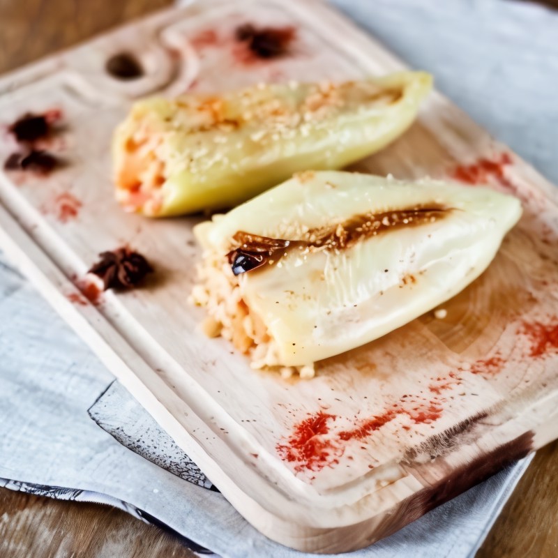 Перцы фаршированные булгуром