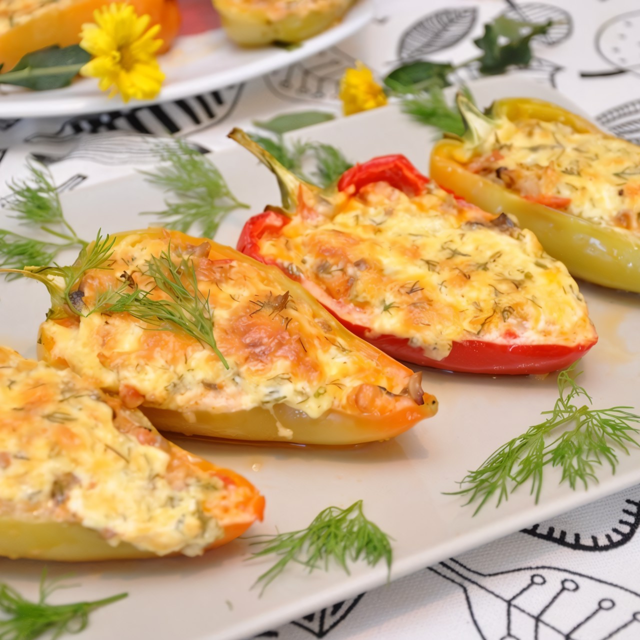 Перец, фаршированный курицей