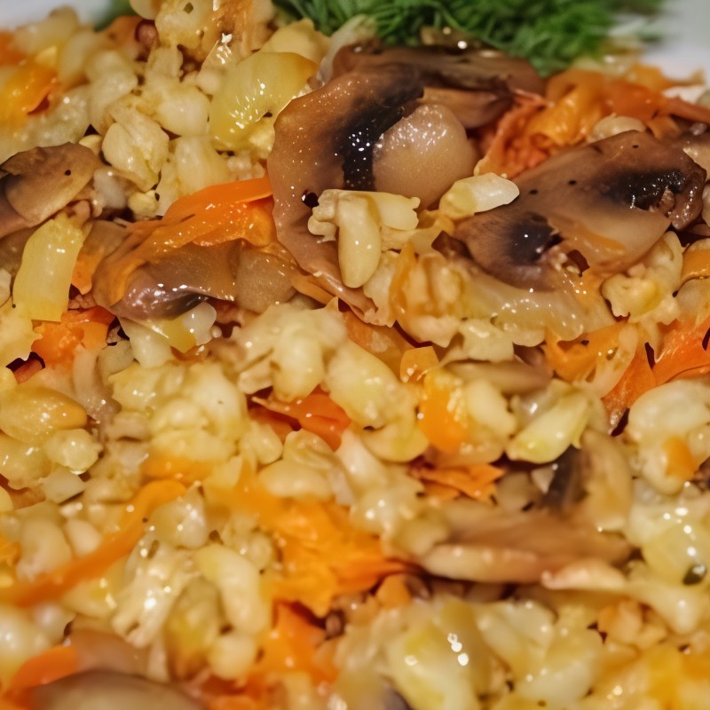 Перловая каша с грибами