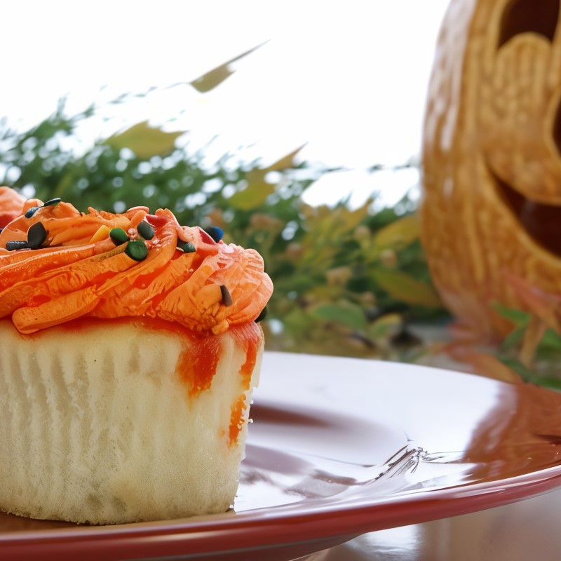 Песочные пирожные с кремом из тыквы