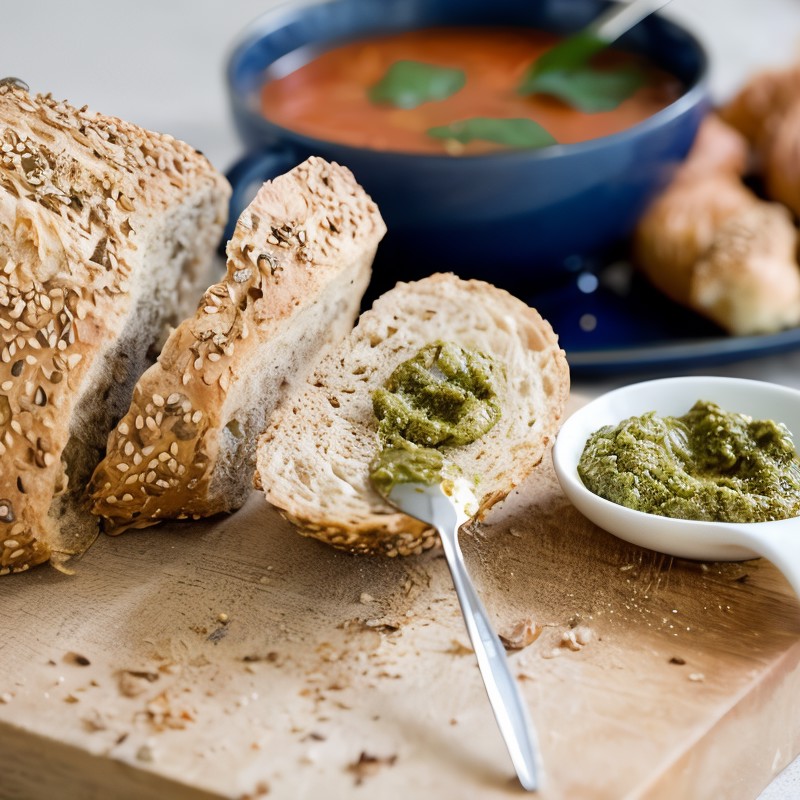 Песто из петрушки и грецких орехов с анчоусами