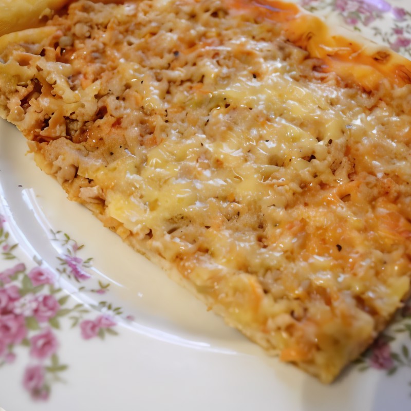 Пицца домашняя с фаршем