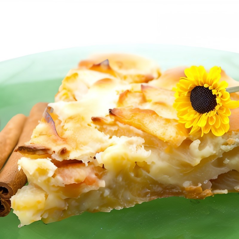 Пицца с яблоками и корицей