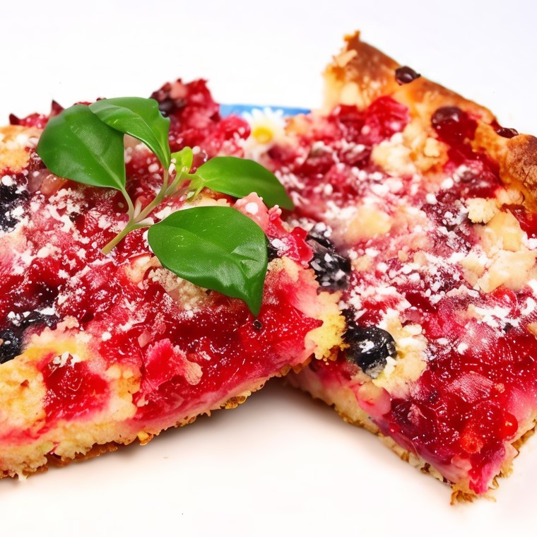 Пицца с ягодами