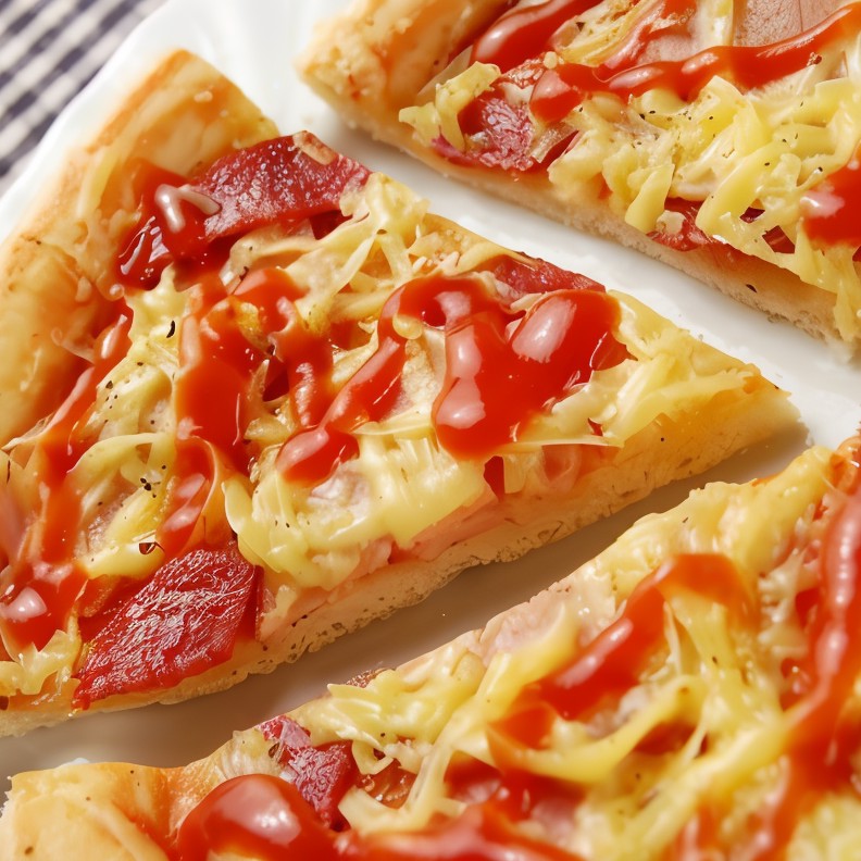 Пицца с копченым окороком