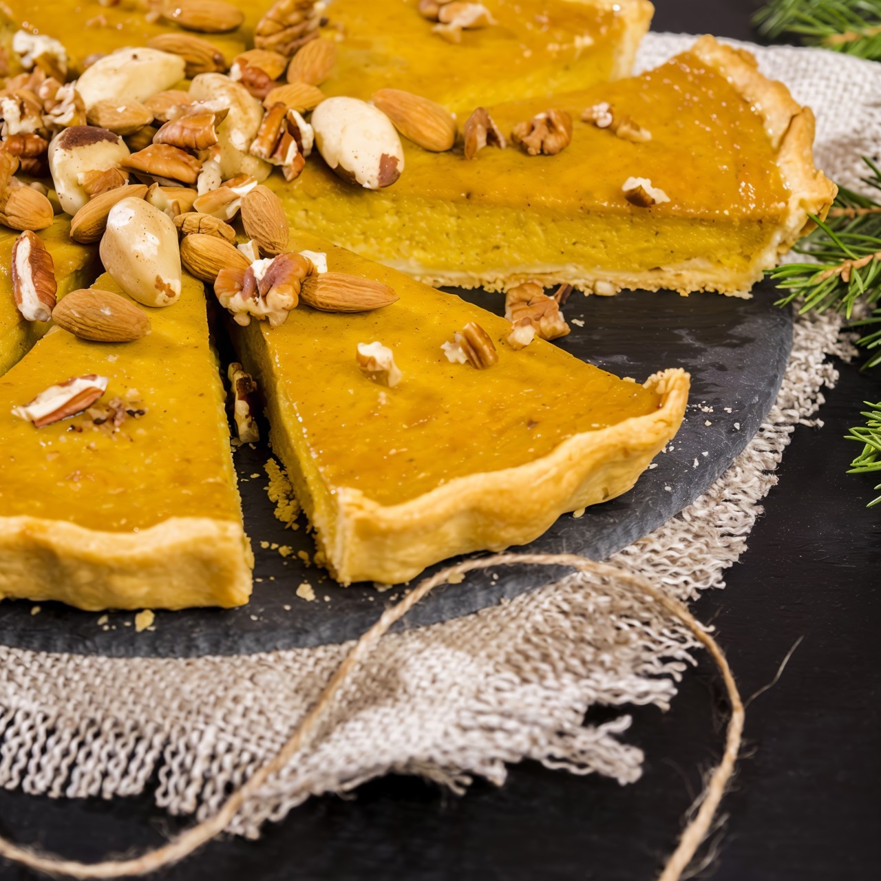 Пикантный тыквенный тарт