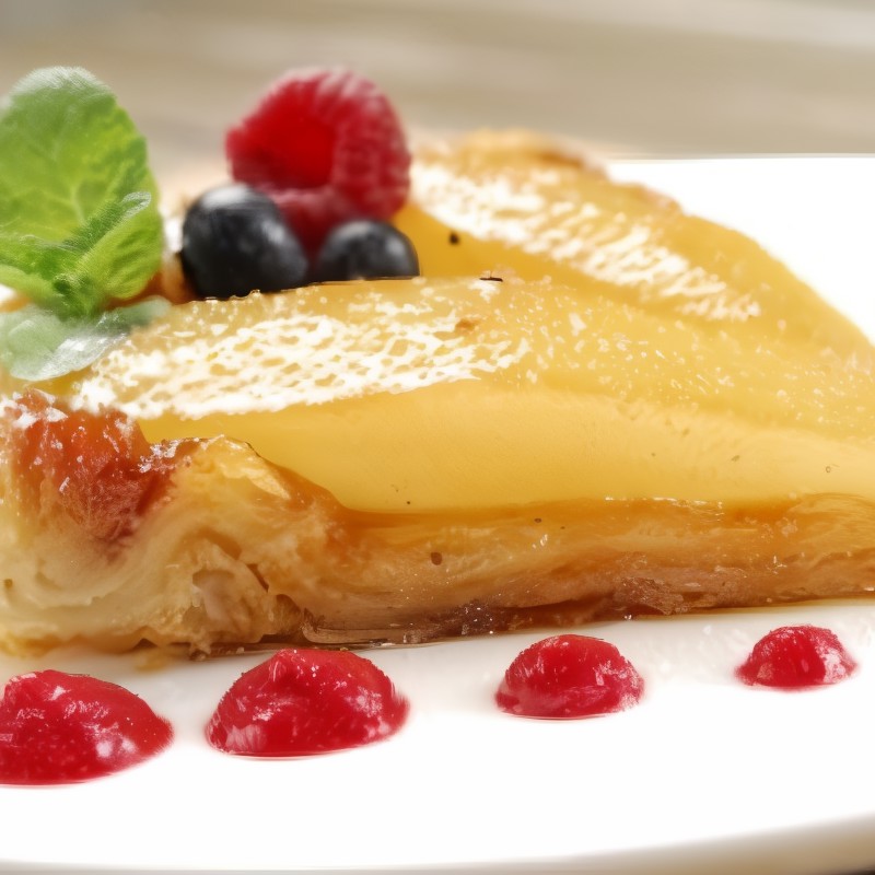 Пирог с грушами на слоеном тесте