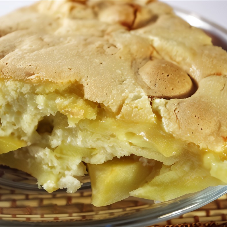 Пирог на скорую руку со сгущенным молоком