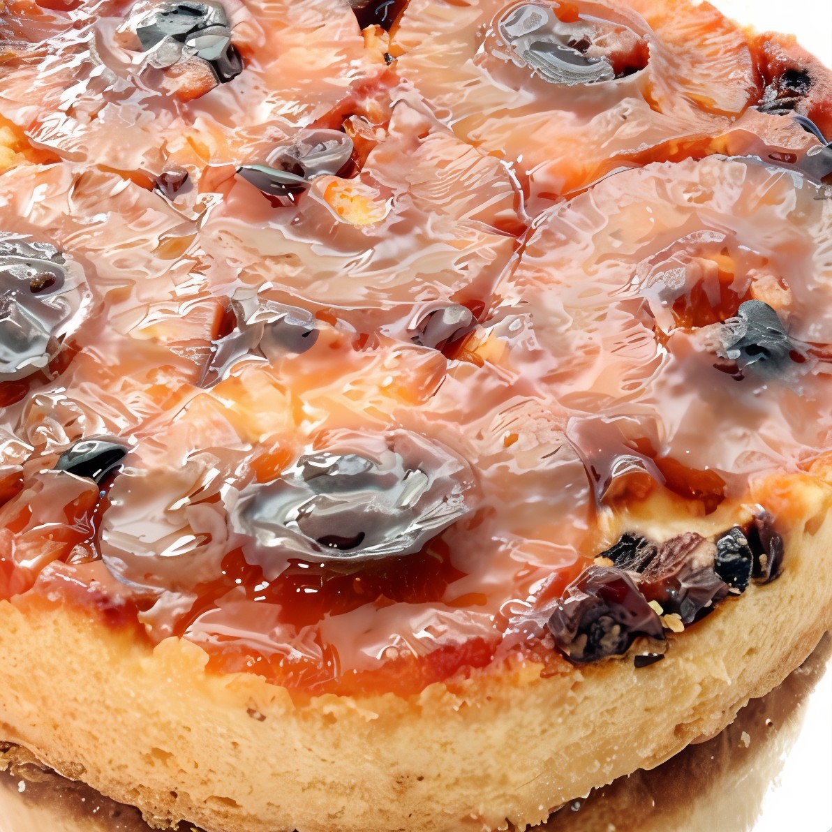 Пирог с бататом, изюмом и корицей