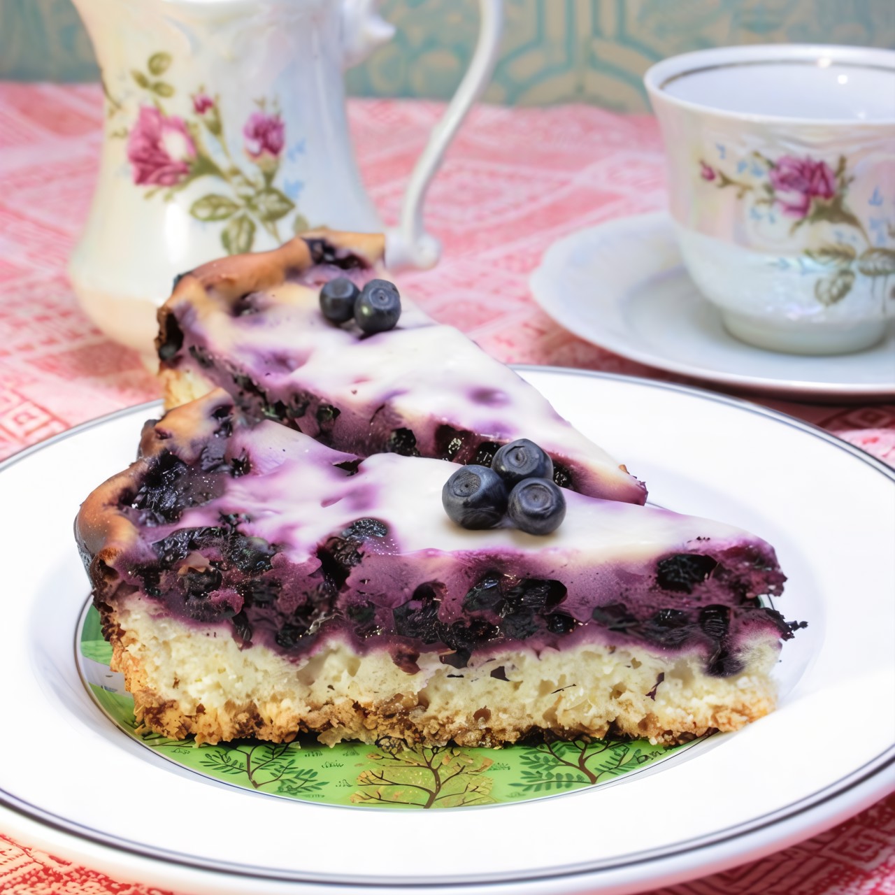 Пирог с черникой