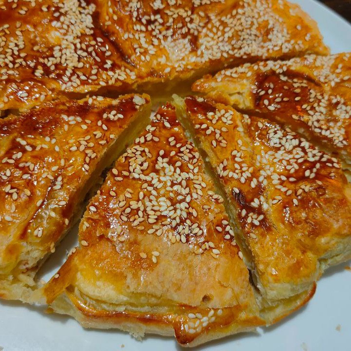 Пирог с курицей и баклажаном